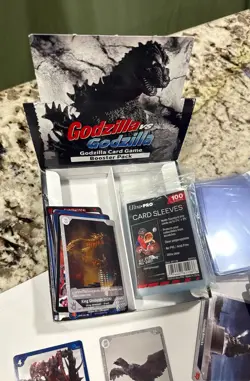 Godzilla Card Game Booster Box Lot BP01 70+ Cards Foil Sleeves Box - Image 2