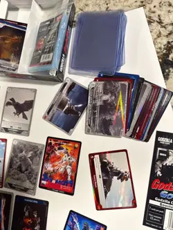 Godzilla Card Game Booster Box Lot BP01 70+ Cards Foil Sleeves Box - Image 4