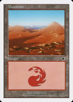 MTG Mountain (168) ** Starter 1999 ** English (HP) - Image 1
