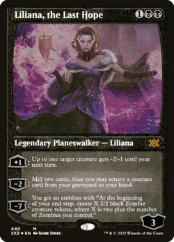 MTG Liliana, the Last Hope Etched ** Double Masters 2022 ** English - Image 1