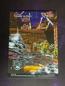 MTG * Trouble in Pairs (Borderless) Teenage Mutant Ninja Turtles * 1X * NM - Image 1