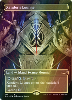 MTG Xander's Lounge Borderless Foil ** Streets of New Capenna ** English - Image 1