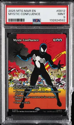 2025 MTG MARVEL'S SPIDER-MAN: SOURCE MAT #0012 MYSTIC CONFLUENCE PSA 9 - Image 1