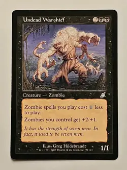 MTG 🔥☠ Undead Warchief ☠🔥 Scourge MT/NM 💥 Zombie 💥 Magic The Gathering - Image 1