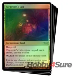 Foil Valgavoth's Lair X4 M/NM Magic MTG Duskmourn: House Of Horror - Image 1