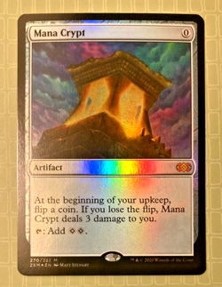FOIL MANA CRYPT - DOUBLE MASTERS RARE - MTG: MAGIC THE GATHERING - Image 1