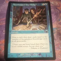 Wizards of the Coast Accumulated Knowledge Nemesis Instant Regular English MTG - Image 1