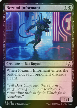 MTG Nezumi Informant Foil ** March of the Machine ** English - Image 1
