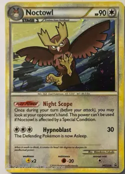Pokemon Noctowl HGSS06 Hgss Promo Stamped Holo Stage 1 90HP - Image 1