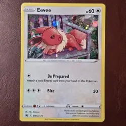 Pokemon Eevee SWSH175 Sword & Shield Promo Holo Basic 60 HP TCG Card LP- - Image 1