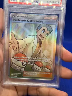 Pokemon Sun & Moon Cosmic Eclipse Professor Oak’s Setup 233/236 Full Art PSA 10 - Image 2