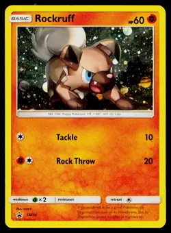 Rockruff - Cosmos Holo #SM06 Promo Pokemon SM Promos NM - Image 1