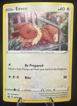 Pokemon TCG Eevee Black Star Promo SWSH175 - SWSH: Sword & Shield Promo Cards - Image 1