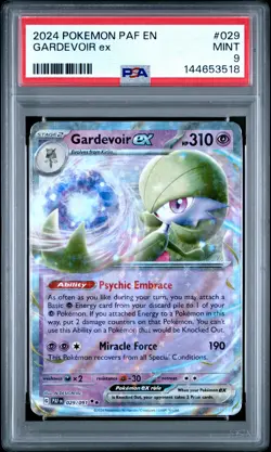 2024 POKEMON PAF EN-PALDEAN FATES #029 GARDEVOIR EX PSA 9 - Image 1
