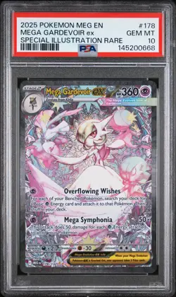 2025 POKEMON MEGA EVOLUTION SPECIAL ILLUSTRATION RARE MEGA GARDEVOIR EX PSA 10 - Image 1