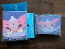 Pokemon Card Sleeve & Deck Case Set Mega Clefable Japanese Pokemon Center - Image 1