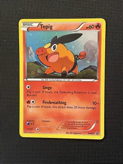 Tepig BW07 Holo Black & White Black Star Promo Pokemon TCG - NM - Image 1