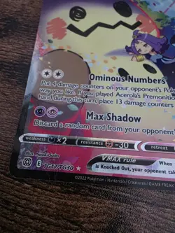 Mimikyu VMAX TG17/TG30 Swsh09: Brilliant Stars Trainer Gallery Holo Pokemon - Image 2