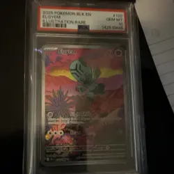 Pokemon 2025 Sv: Black Bolt Elgyem Illustration Rare Holo 120/086 PSA 10 - Image 1