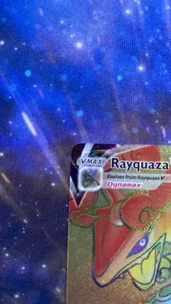 Rayquaza VMAX 217/203 Pokemon TCG Evolving Skies Rainbow Secret Rare Card NM/M - Image 3