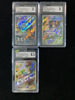 2025 Pokemon TCG S-CHN PROMO 099/SV-P 098/SV-P Squirtle Holo CGC 8 Lot*3set FT50 - Image 1