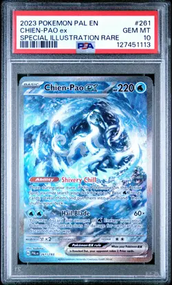 2023 POKEMON PAL EN-PALDEA EVOLVED SPECIAL ILLUSTRATION RARE CHIEN-PAO EX PSA 10 - Image 1