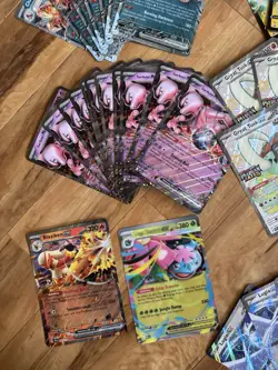 Pokemon TCG Jumbo Card Lot CHARIZARD PIKACHU MEWTWO VICTINI PAF BLK PRI JTG 151 - Image 2