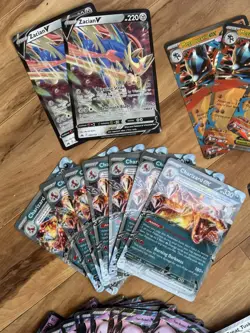 Pokemon TCG Jumbo Card Lot CHARIZARD PIKACHU MEWTWO VICTINI PAF BLK PRI JTG 151 - Image 3