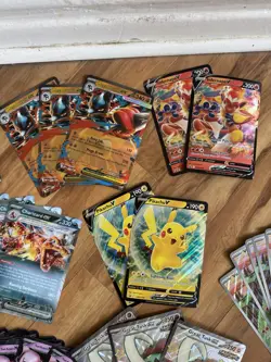 Pokemon TCG Jumbo Card Lot CHARIZARD PIKACHU MEWTWO VICTINI PAF BLK PRI JTG 151 - Image 4