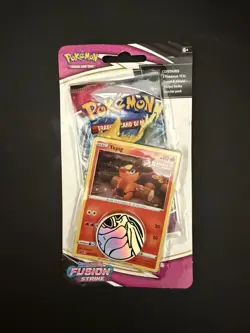 NEW Fusion Strike Tepig Blister BOLD SWIRL Pokemon TCG Sword and Shield Cards - Image 1