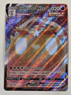 Pokemon Cinderace VMAX Fusion Strike 045/264 Ultra Rare Full Art Holo - Image 2