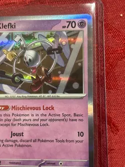 Pokemon TCG Klefki Scarlet & Violet Base Set 096/198 Holo Rare Pull To Sleeve - Image 2