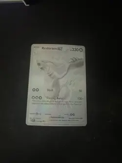 Pokemon Reshiram EX 173/086 SV: White Flare Full Art Holo Black White Rare NM - Image 3