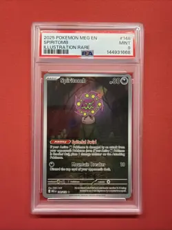 2025 POKEMON MEG EN-MEGA EVOLUTION ILLUSTRATION RARE #148 SPIRITOMB PSA 10 - Image 1