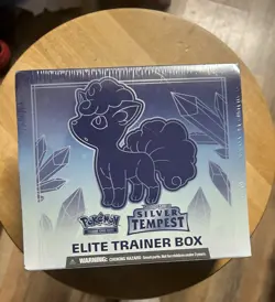 Pokemon TCG Sword & Shield Silver Tempest Elite Trainer Box Alolan Vulpix - Image 1