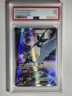 2016 Pokemon XY Generations Full Art Articuno #25 PSA 7 Near Mint 🔥🔥🔥 - Image 1
