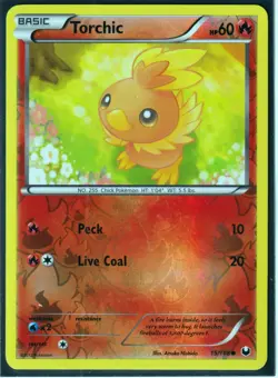 2012 POKEMON TORCHIC 15/108 DARK EXPLORERS - REVERSE HOLO- COMMON- NM/LP (T15B) - Image 1