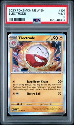 2023 POKEMON MEW EN-151 #101 ELECTRODE PSA 9 - Image 1