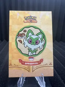 Sprigatito Cafe Mix - Cracked Ice Holo - Electric Pikachu Database - Pokemon - Image 1