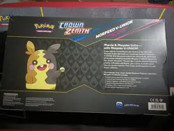 New Pokemon TCG Crown Zenith Morpeko V Union 5 Booster Pack Marnie Playmat Box - Image 2