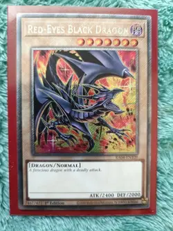 RA04-EN109 Red-Eyes Black Dragon MP24 ART Platinum Secret Rare 1st Editio Yugioh - Image 1