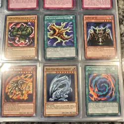 Konami Yu-Gi-Oh! TCG Binder Collection Blue-Eyes White Dragon Spell Trap Lot - Image 1