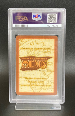 One Piece Luffy Straw Hat Crew S101 Hyper Battle Carddass 2001 Bandai JPN PSA 6 - Image 2