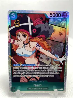 One Piece Card Game Nami OP02-036 SR Foil Paramount War English - Image 1
