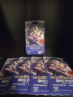 5x One Piece The Azure Sea’s Seven Sleeved Booster Packs OP-14 EB04 - Image 1