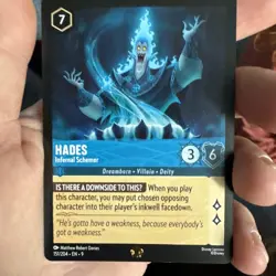 TCG Disney Lorcana Fabled - Hades, Infernal Schemer #151/204 Legendary - Image 1