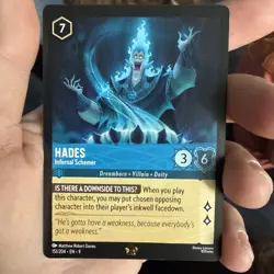 TCG Disney Lorcana Fabled - Hades, Infernal Schemer #151/204 Legendary - Image 2