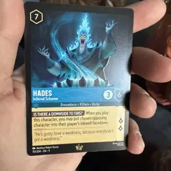 TCG Disney Lorcana Fabled - Hades, Infernal Schemer #151/204 Legendary - Image 3