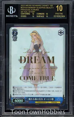 BGS 10 Black Label - Sleeping Beauty 084SP Stamped - Weiss Schwarz Disney 100 - Image 1