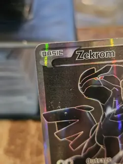 Zekrom 114/114 Black & White Base Full Art Holo Rare Pokemon Card MP - Image 2